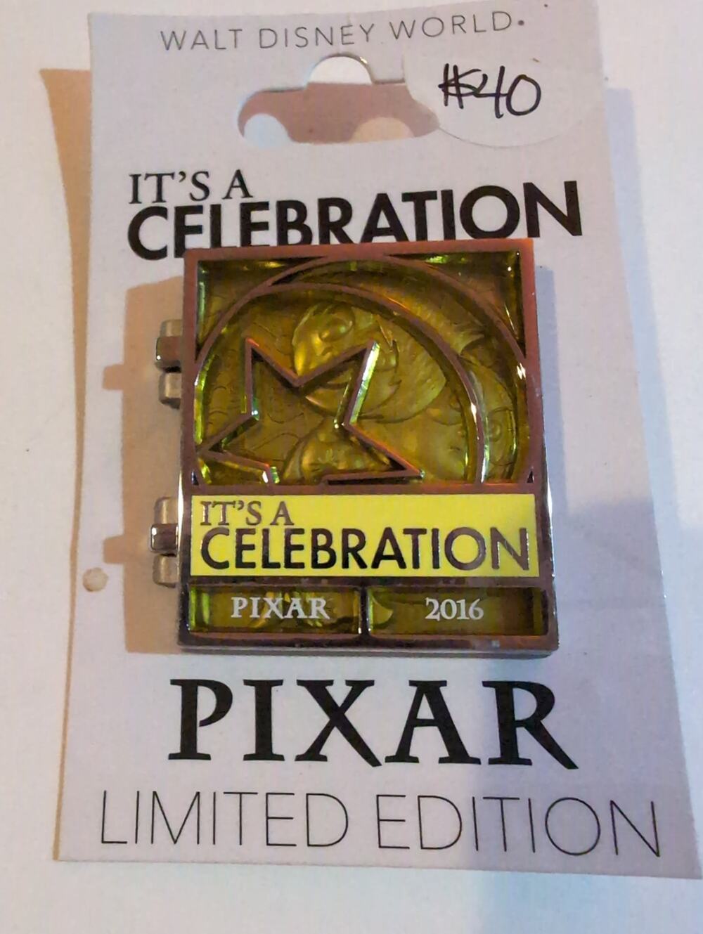 Disney Pixar Celebration Countdown with Joy and Sadness LE 750 Disney pin.